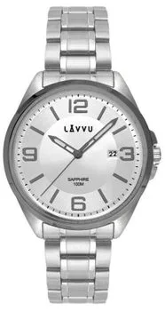 LAVVU LWM0097 - Herning Silver - Męski - Zegarek na bransolecie