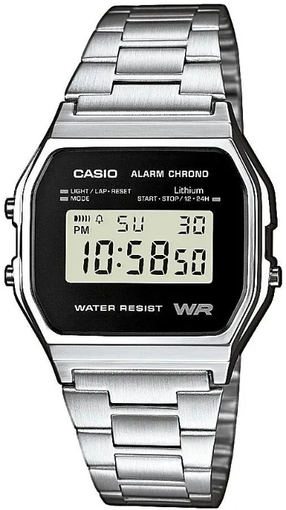 Zegarek Casio Vintage A158WEA-1EF – Srebrny, Retro, Cyfrowy