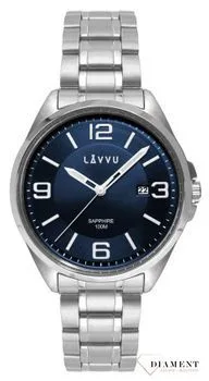 Zegarek męski ze szkłem szafirowym ​LAVVU Blue LWM0091
