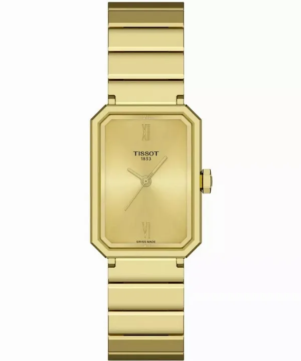 Tissot SRV 30mm Gold Dial Gold Steel Bracelet T160.110.33.023.00