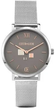 Zegarek Damski Coeur de Lion 7600701724 – Cool Grey, Bransoleta Mesh, Rose Gold