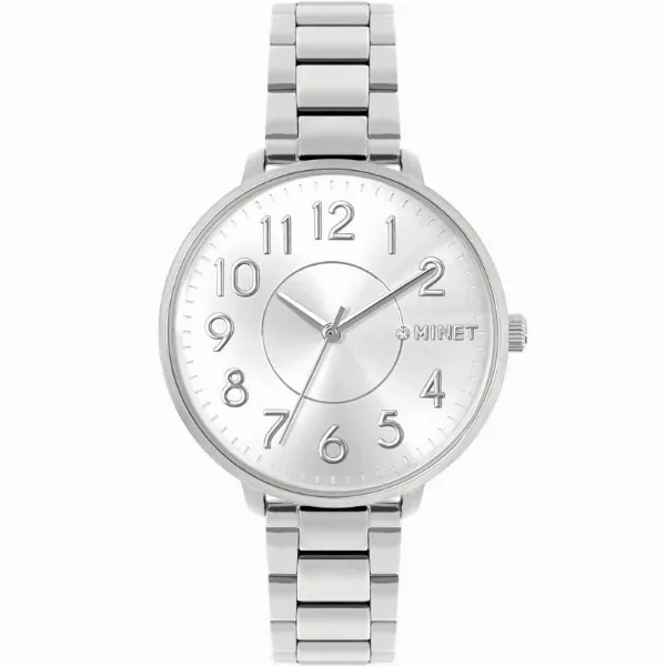 MINET MWL5130 - PRAGUE Silver - Damski - Zegarek na bransolecie