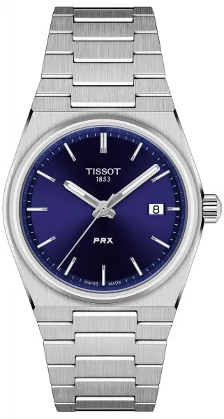 Zegarek Tissot PRX 35mm T137.210.11.041.00 niebieski + grawer gratis
