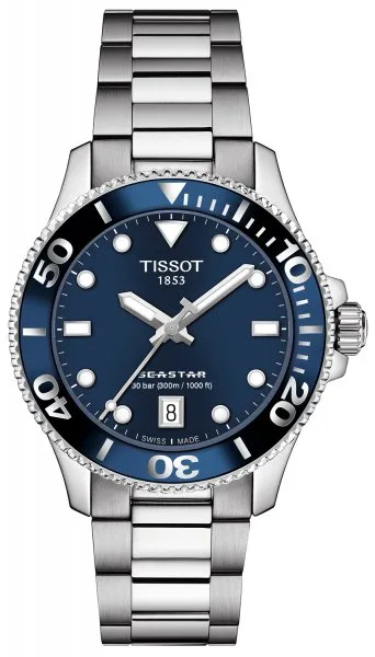 Tissot Seastar Niebieski/Stal Ø36 mm T120.210.11.041.00