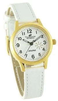 Zegarek komunijny Timemaster Event 013-12 – biały pasek, złota koperta, tarcza 26 mm + pudełko Pamiątka Pierwszej Komunii Św.