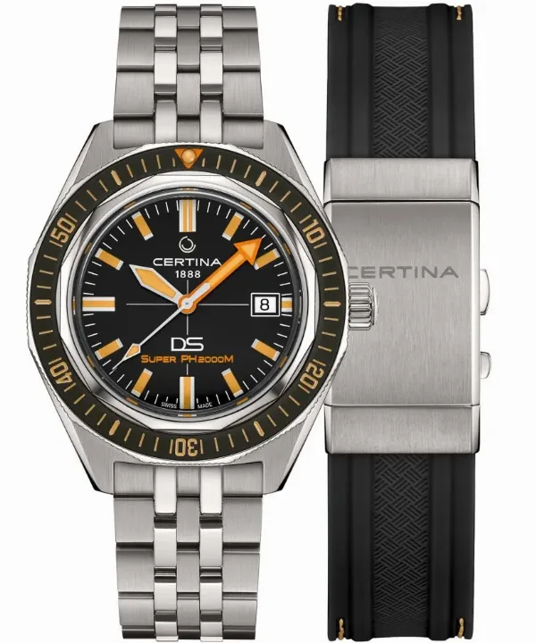 Certina DS Super PH2000M C050.607.44.051.02 – zegarek męski automatyczny tytanowy 2000 m