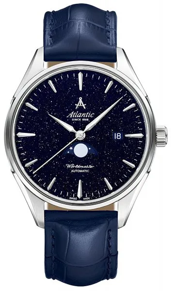 Atlantic Worldmaster Nightsky Moonphase - Blue Aventurine  52783.41.91