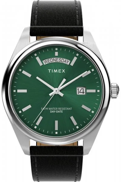 Timex Legacy Eco Leather Strap Green 41mm TW2W57300