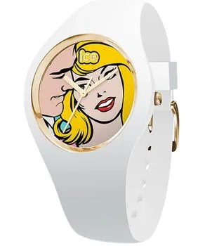 Zegarek damski biały z ICE WATCH 'Zakochana blondynka'