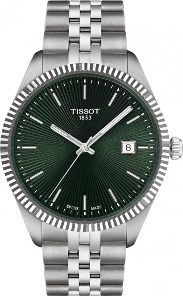 Tissot Ballade 40 mm T156.410.11.091.00 – szwajcarski zegarek męski z zieloną tarczą