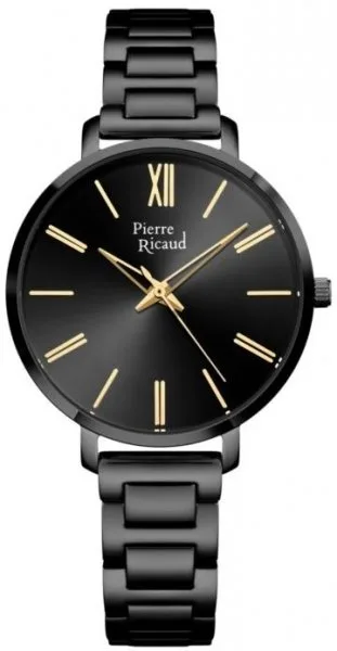 Pierre Ricaud Black Stainless Steel 35mm P22115.B164Q