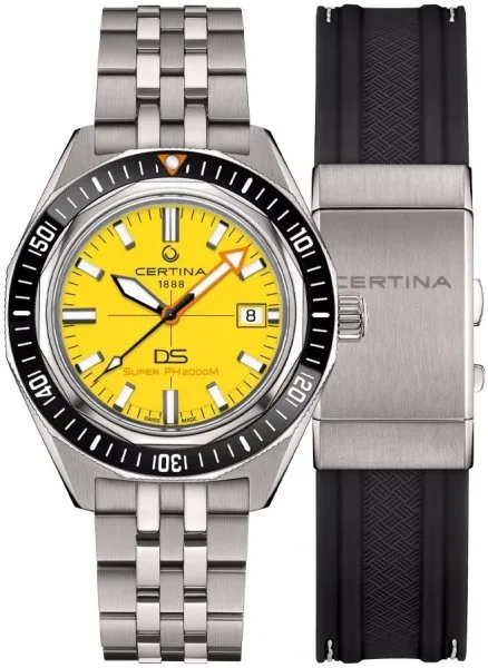 Zegarek męski Certina C050.607.44.361.02 DS Super PH2000M Automatic Titanium 1000M Swiss Made