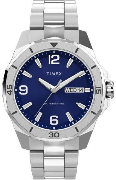 TIMEX TW2W79500 - Essex Day & Date - Męski - Zegarek na bransolecie