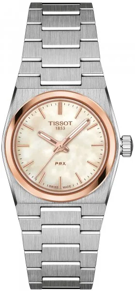 Tissot PRX 25 Quartz White Rose Gold Bezel 25mm T137.010.21.111.00