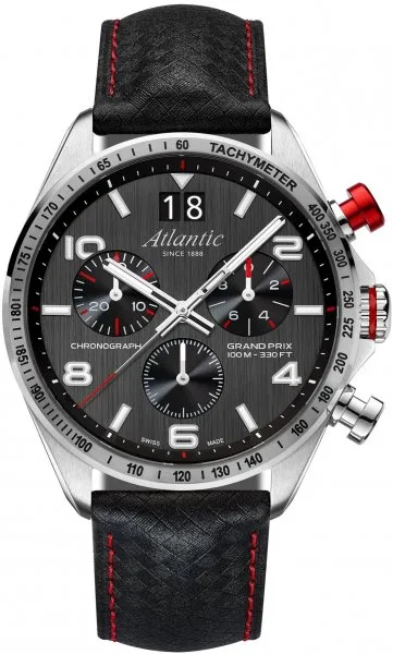 Atlantic Grand Prix Chrono 55463.41.65 – męski zegarek szwajcarski 100M chronograf