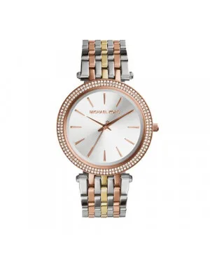 Zegarek damski Michael Kors Slim Darci MK3203 srebrny z cyrkoniami + grawer gratis