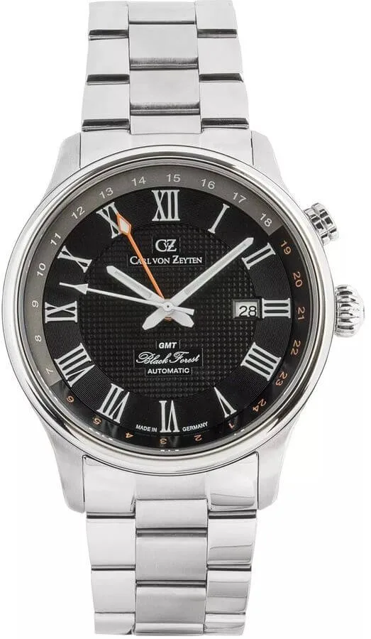 Zegarek męski Carl von Zeyten Rench GMT CVZ0087BKMS