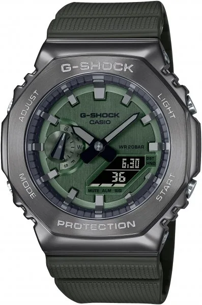 Casio G-Shock Zielony/Żywica z tworzywa sztucznego Ø44.4 mm GM-2100B-3AER