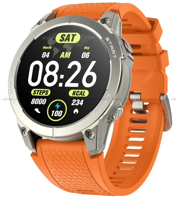 Smartwatch męski Hagen HC87-Silver-Orange