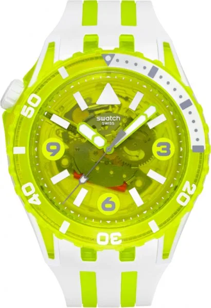 Zegarek Swatch Scubaqua Egg Yolk Skeleton